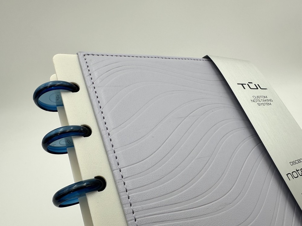 TUL Discbound Notebook | Vegan Leather | Junior Size | 60 Sheets | Lavender Mist