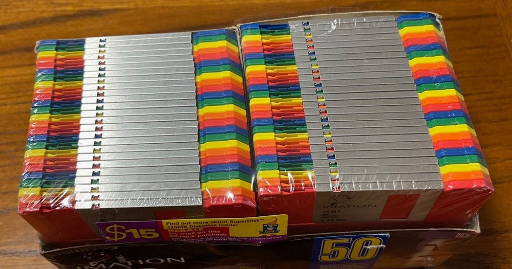 50 Count Imation 2HD Floppy Disks