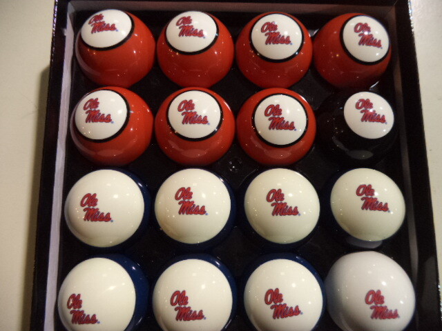 Ole Miss Billiard Ball Set