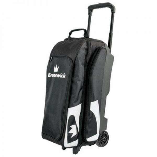 Brunswick Blitz 3 Ball Triple Roller Bowling Bag Black