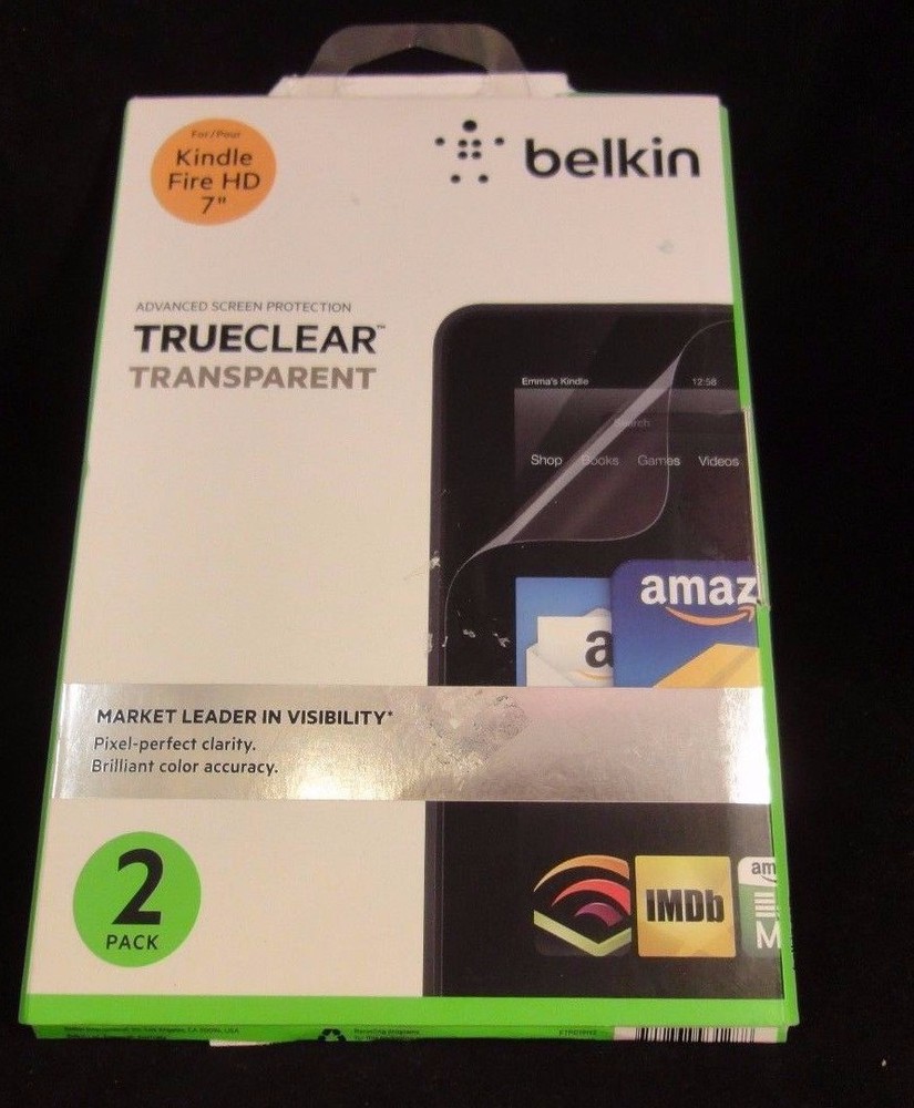 Belkin Advanced  TrueClear Transparent 7" Kindle Fire HD Screen Protector