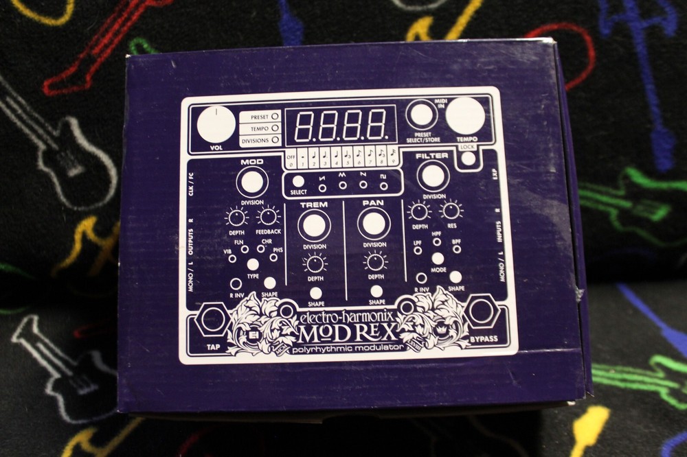 ELECTRO-HARMONIX Mod Rex Polyrhythmic Modulator ELECTRIC Guitar EFFECT Pedal NEW