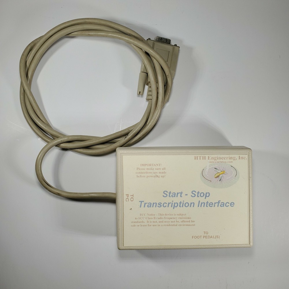 HTH Engineering Start Stop Transcription Interface for PC & Foot Pedals Vintage