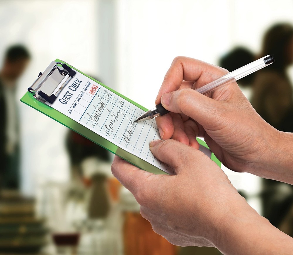 Mini Clipboards (6 Pack), Plastic, Low Profile Clips, Assorted Translucent Co...