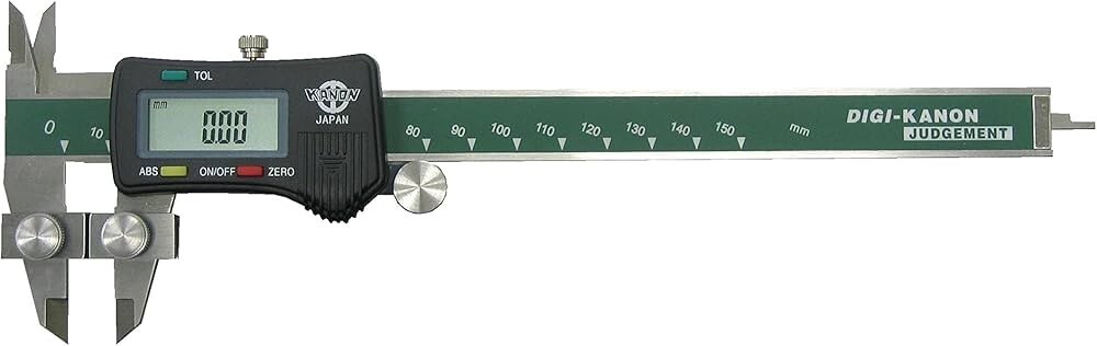 KANON Digital Multi-function Caliper 0 - 200mm PLUS10-20 Flat Head Type Japan