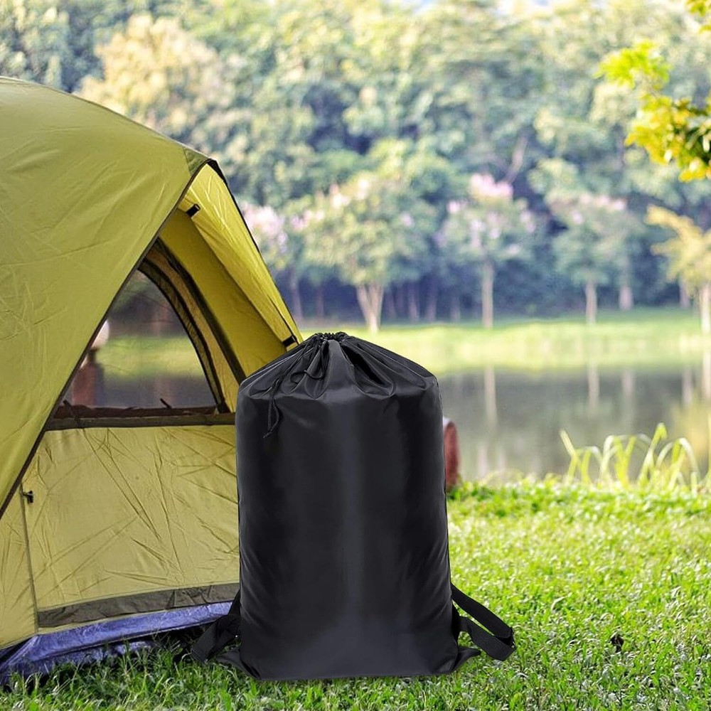 Laundry Bag Backpack Sturdy Laundry Bag, Shoulder Straps Drawstring Heavy Duty