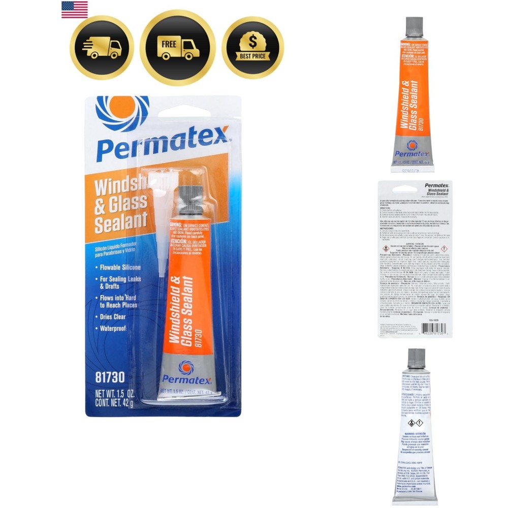 1.5 Oz Flowable Silicone Windshield & Glass Sealer