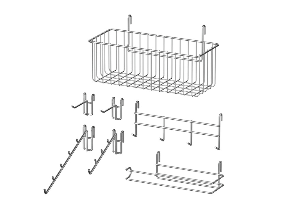 Everest Wire Rack Accessories Kit 7-Pack