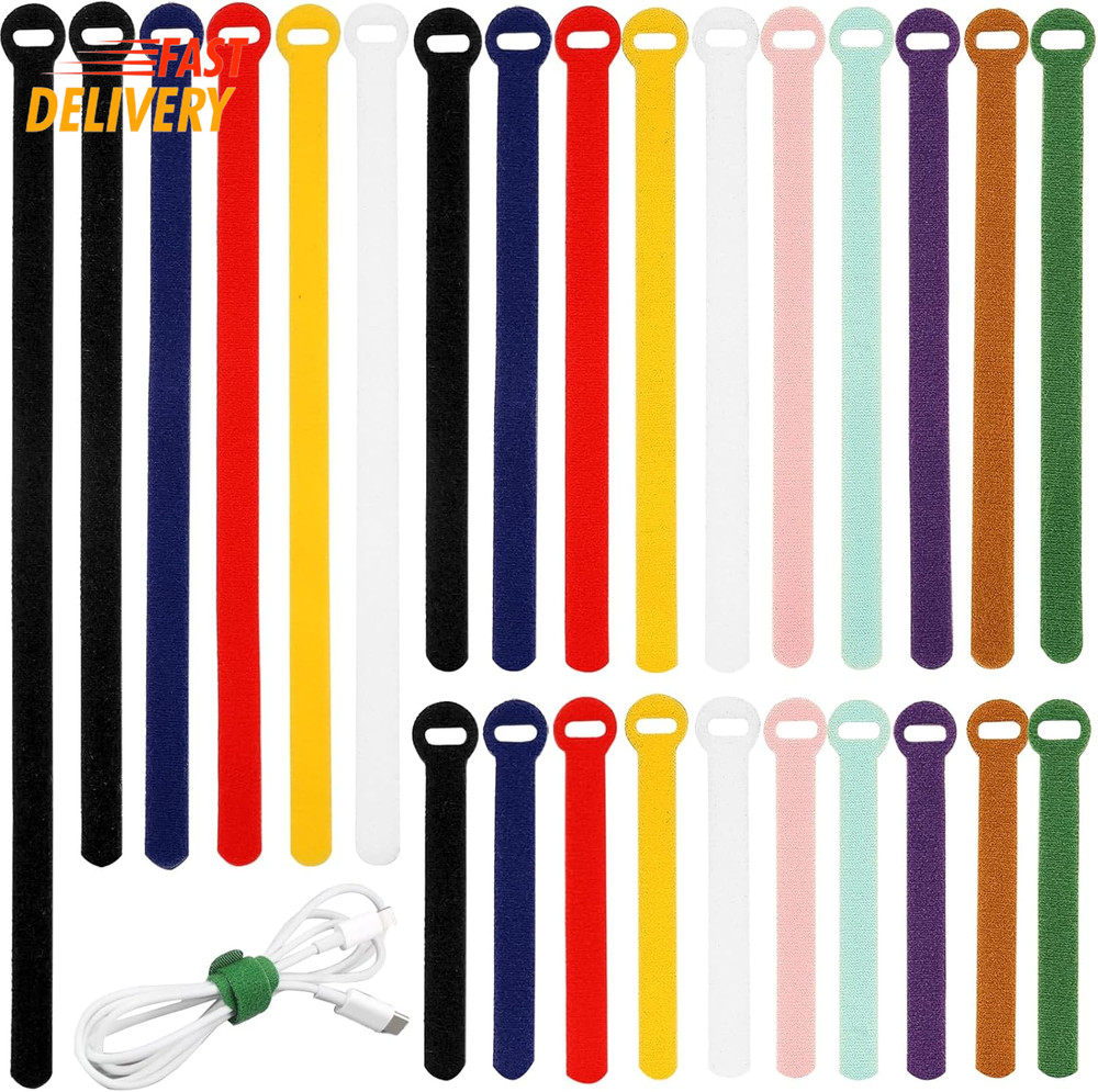 150PCS Cable Ties，4+6+8+10 Inch Reusable Cable Management, Multi-Purpose 👍👌