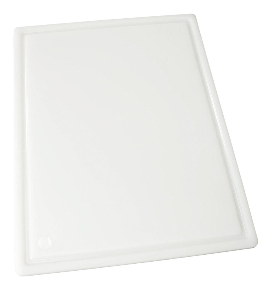 Cutting Board, Grooved, 12" x 18" x-1/2", White (6 Each)