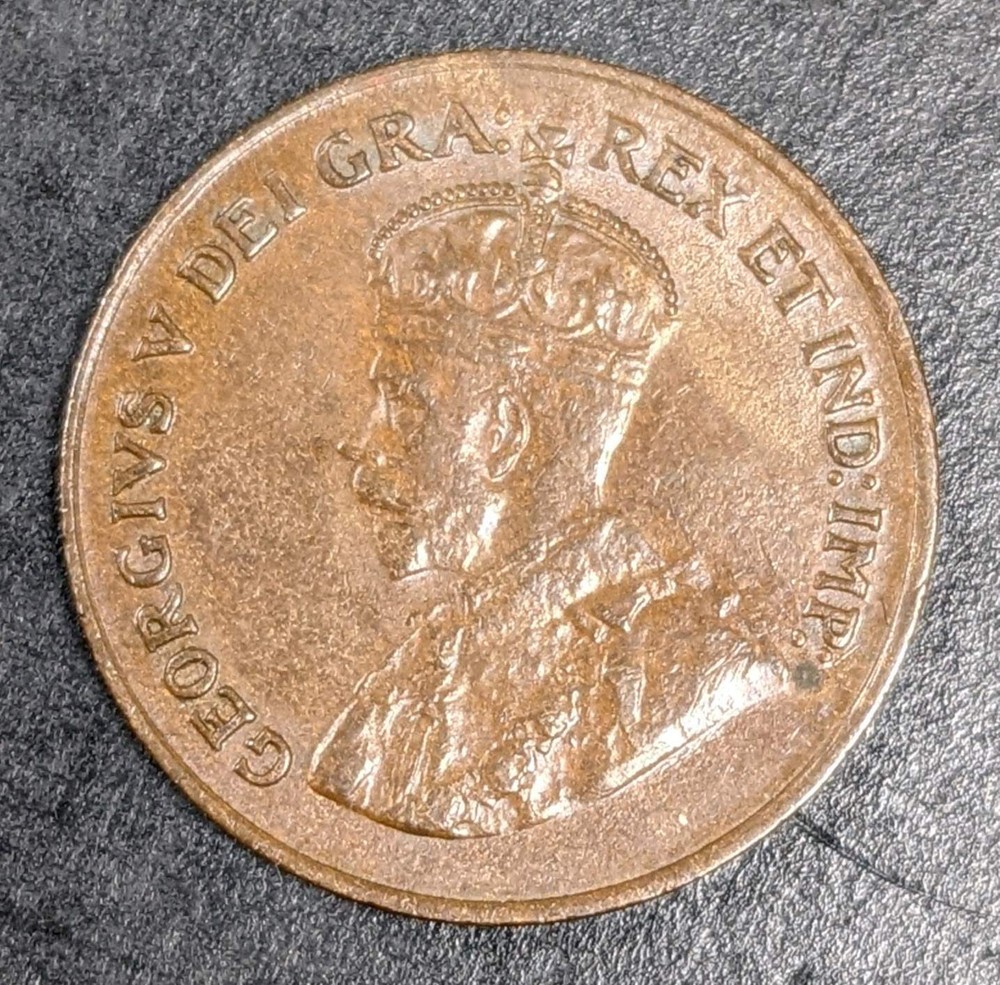 1923 Canada Bronze 1 Cent George V