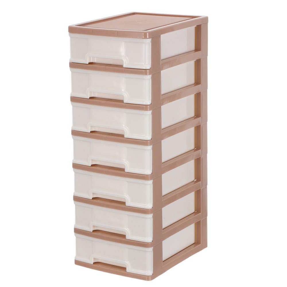 Plastic Drawer Organizer Desktop Storage Unit with Drawers Multi Layers