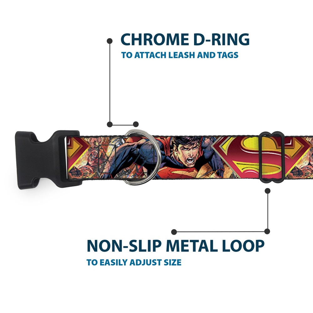 Plastic Clip Collar Superman Unchained Explosion Action Pose/Wraith/Shield Golds