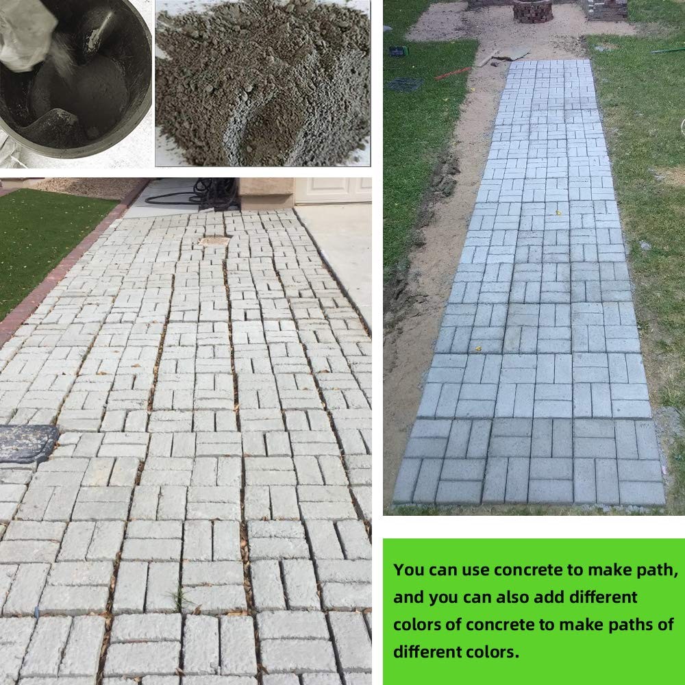 CJGQ Concrete Molds Reusable Walk Maker Paver Path Maker, Yard 8 Grid-1Pack