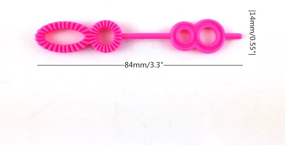 50pcs Colorful Multihole Bubble Wands