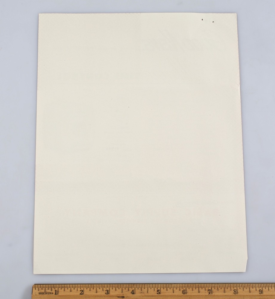 Vintage Basic Supply Co. Magic Time Control Order Form Glenview Illinois