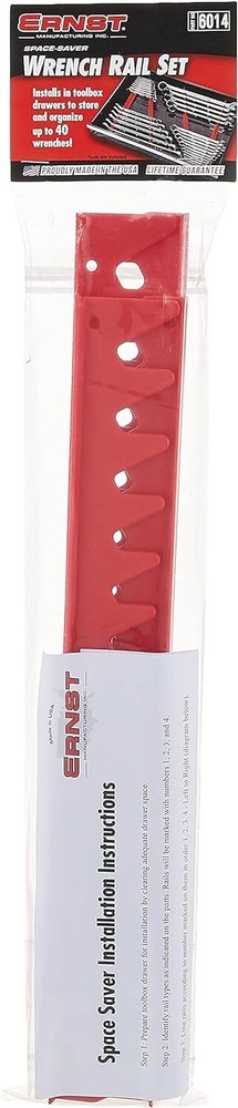 Ernst Manufacturing Wrench Rail Set, 40 Tool, Red