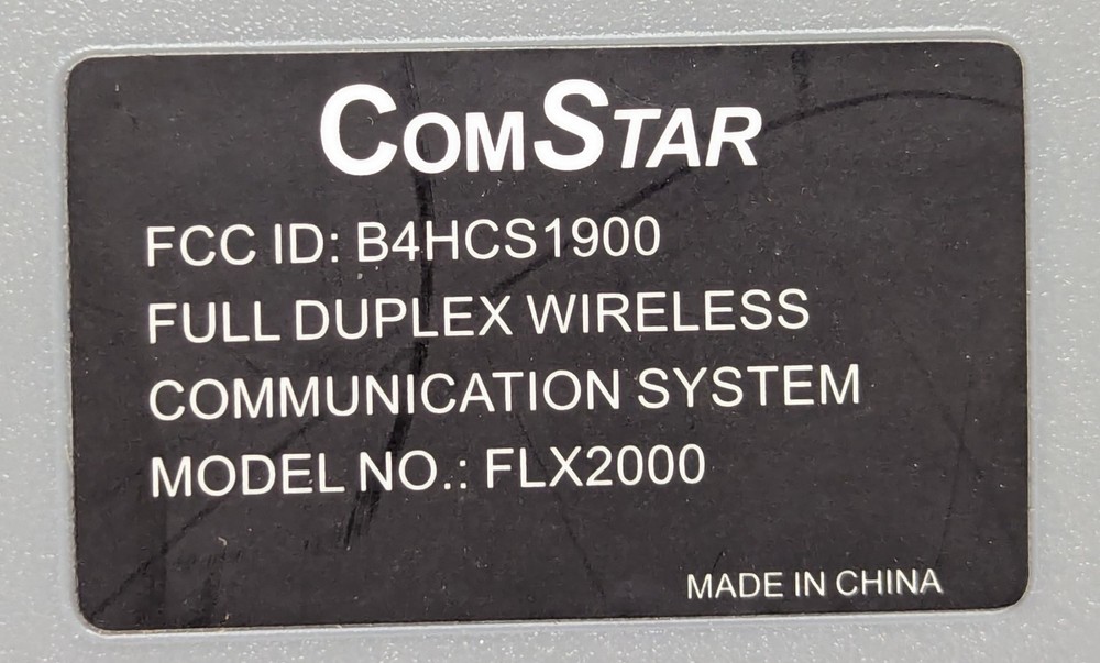 Eartec ComSTAR FLX2000 Wireless Headset Base Station Porta Phone Intercom System