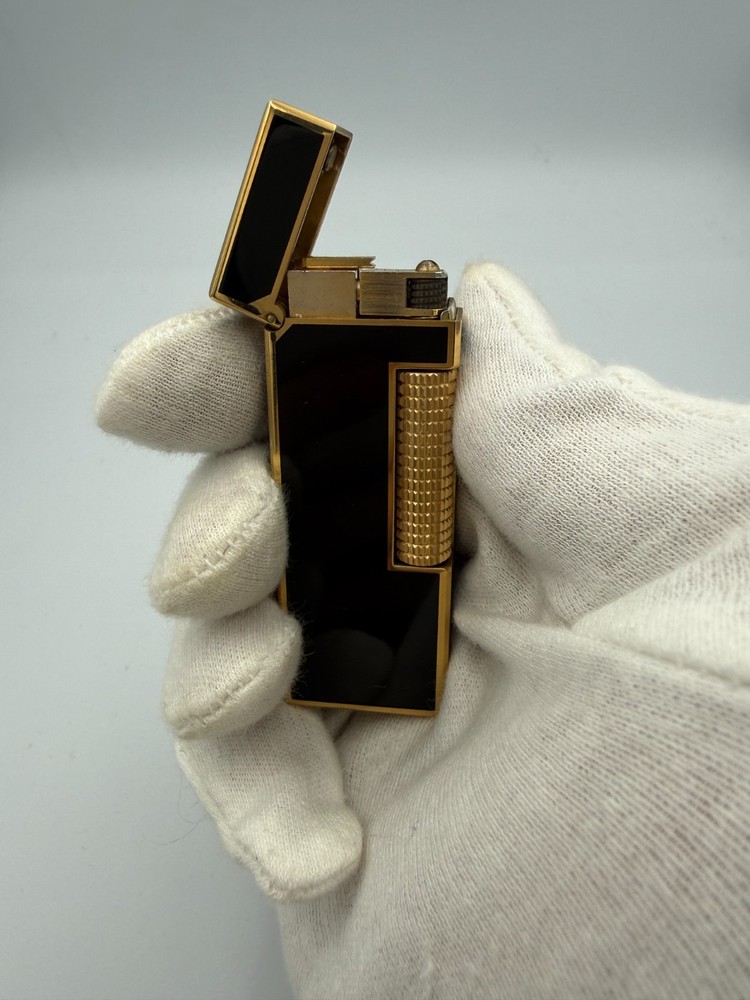 Mint Working Dunhill Gas Lighter Black with box