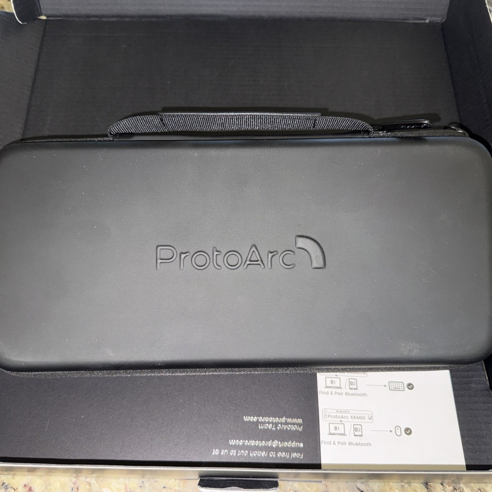 ProtoArc XKM01 Foldable Full-Size Wireless Keyboard and Mouse Combo