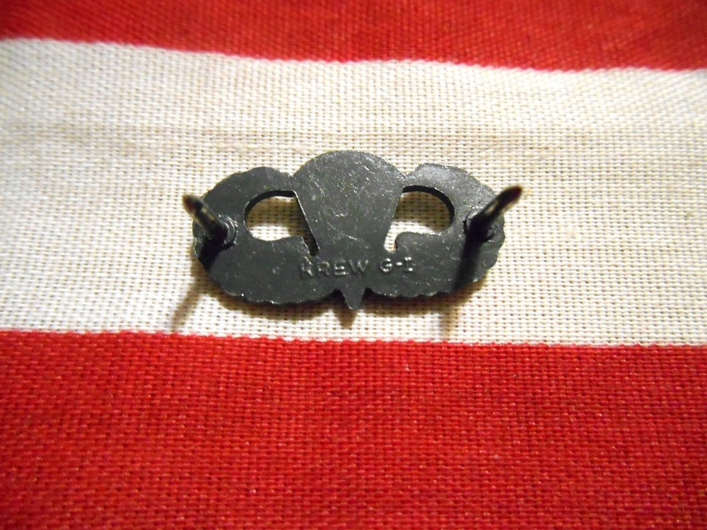 BASIC MINIATURE PARACHUTIST BADGE HM KREW GI