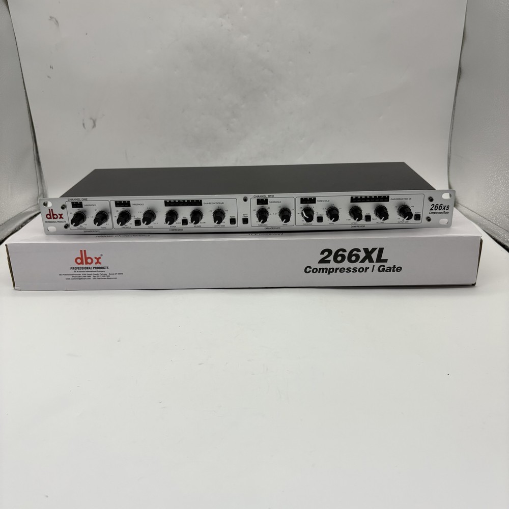 dbx 266xs Dual Channel Compressor Gate Dynamics Processor w/ Side Chain Insert