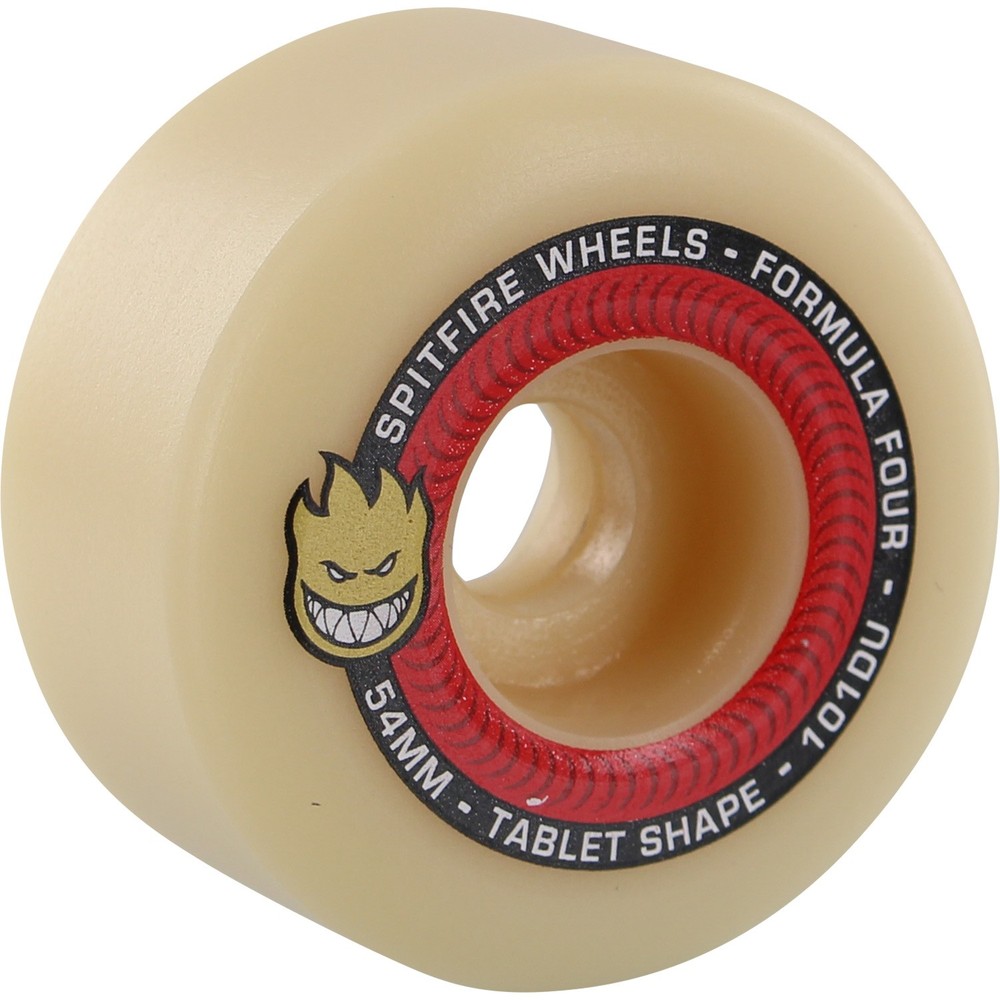 Spitfire Wheels Formula Four Tablets Skateboard Wheels - 54mm 101a + bearings