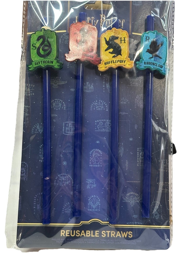Harry Potter Reusable Straw 4 - Piece Set