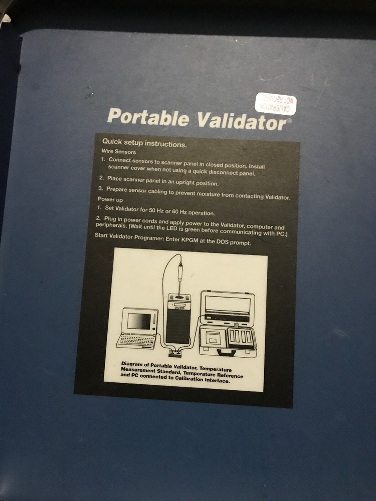 KAYE PORTABLE BRIEFCASE VALIDATOR THERMAL VALIDATOR X1310 Val515
