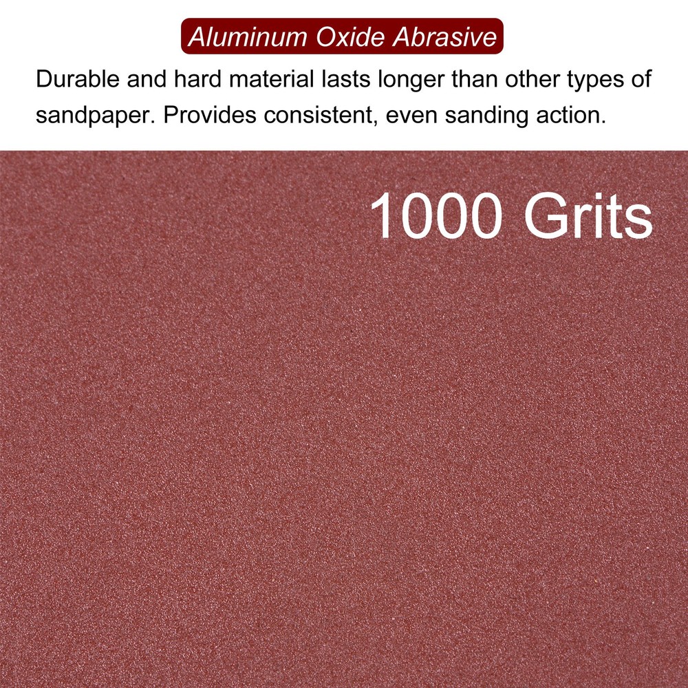 60pcs Triangular Hook & Circle Glass Cards 1000 Grits 3-1/8"