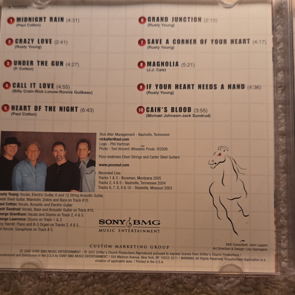 Poco All Fired Up Signed CD & Booklet, Standing Room Only CD Original