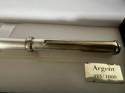 RAFAEL D'ANDRE SOLID 925 SILVER ballpoint pen writes with case