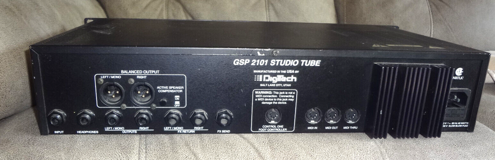Digitech GSP-2101 Studio Tube Preamp/Multi Effects Guitar Processor w/PPC-210