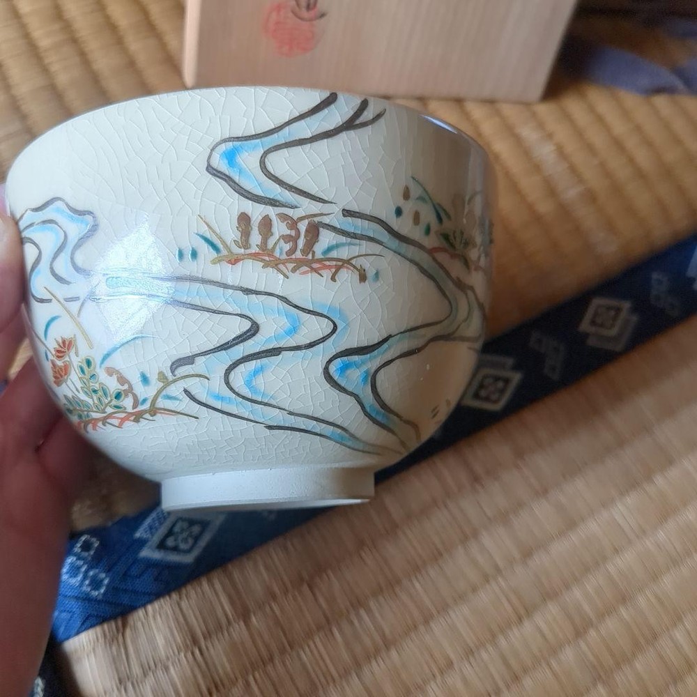 Tea Utensils Ceramic with box Ogawa Hosen