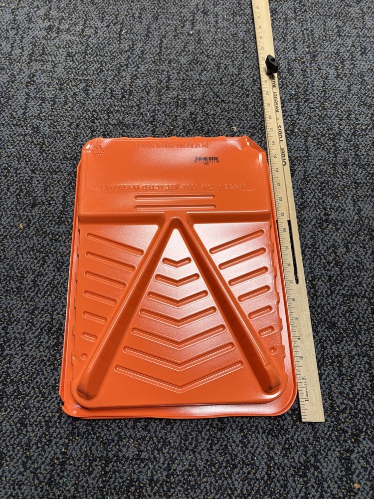 Orange Rectangular Paint Tray
