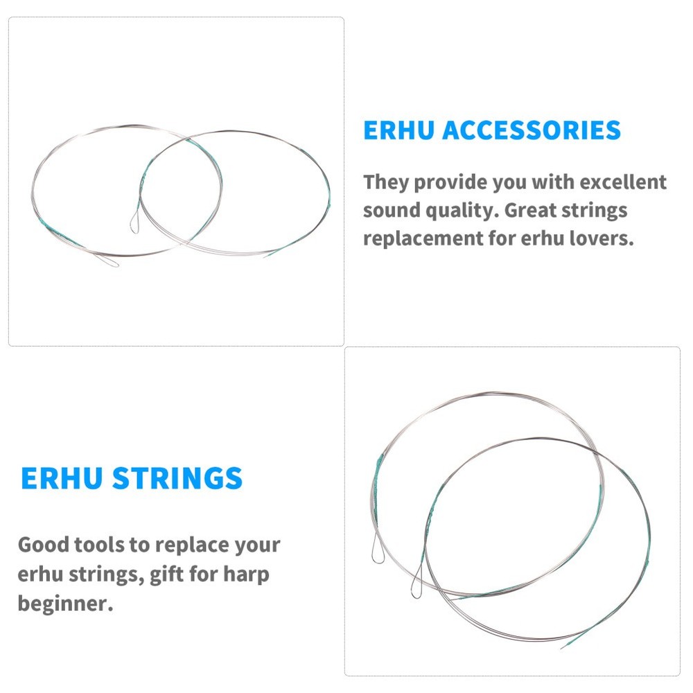 2 Pcs Accessories for Stringed Instruments Replacement Strings Erhu Parts