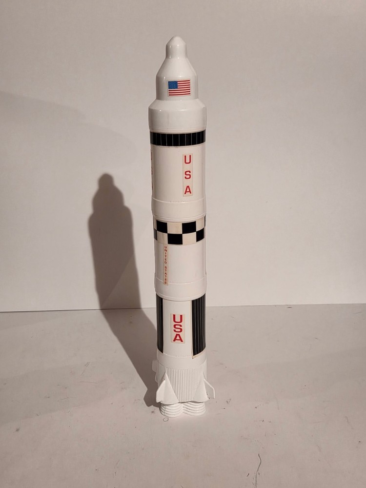 Vintage Hardees NASA Apollo 13 Rocket Pog Case