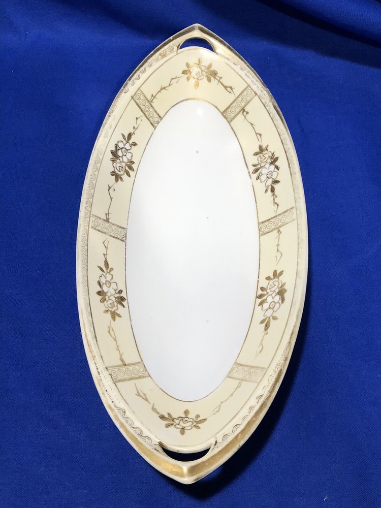 Noritake 12.5” Oval Serving Dish Celery Platter