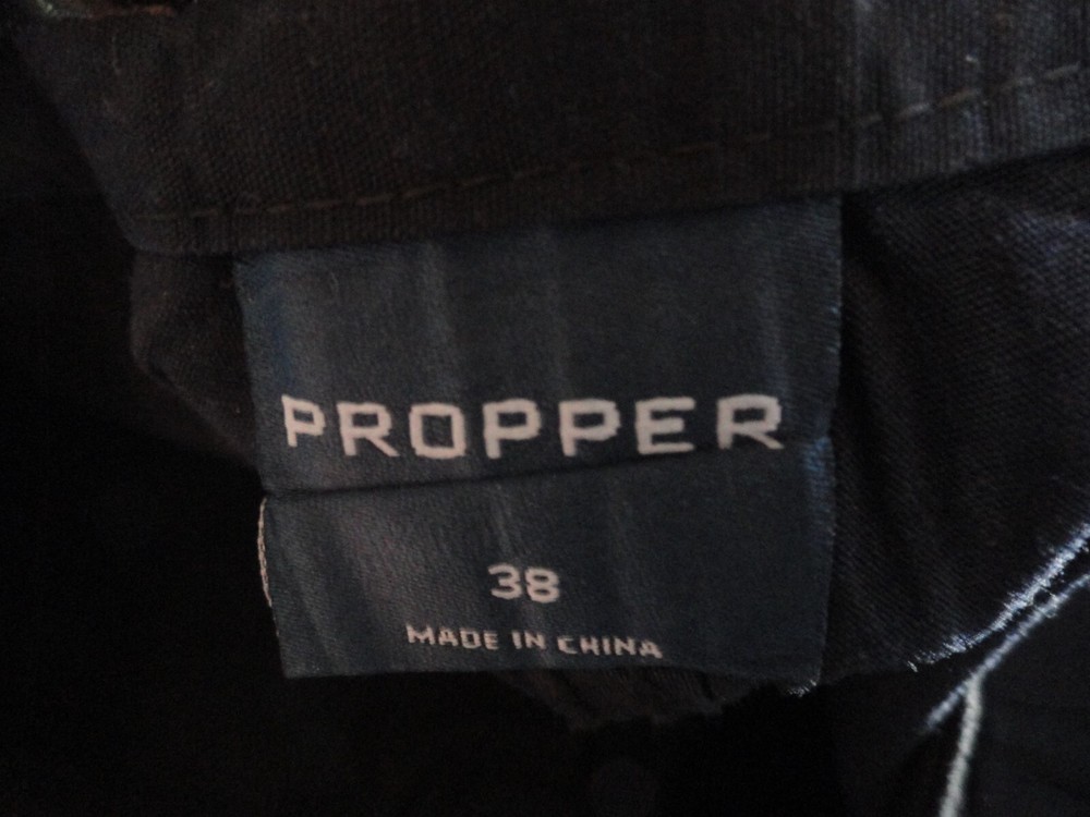 PROPPER CHINO STYLE FLAT FRONT DARK BLUE UTILITY WORK UNIFORM PANTS SIZE 38