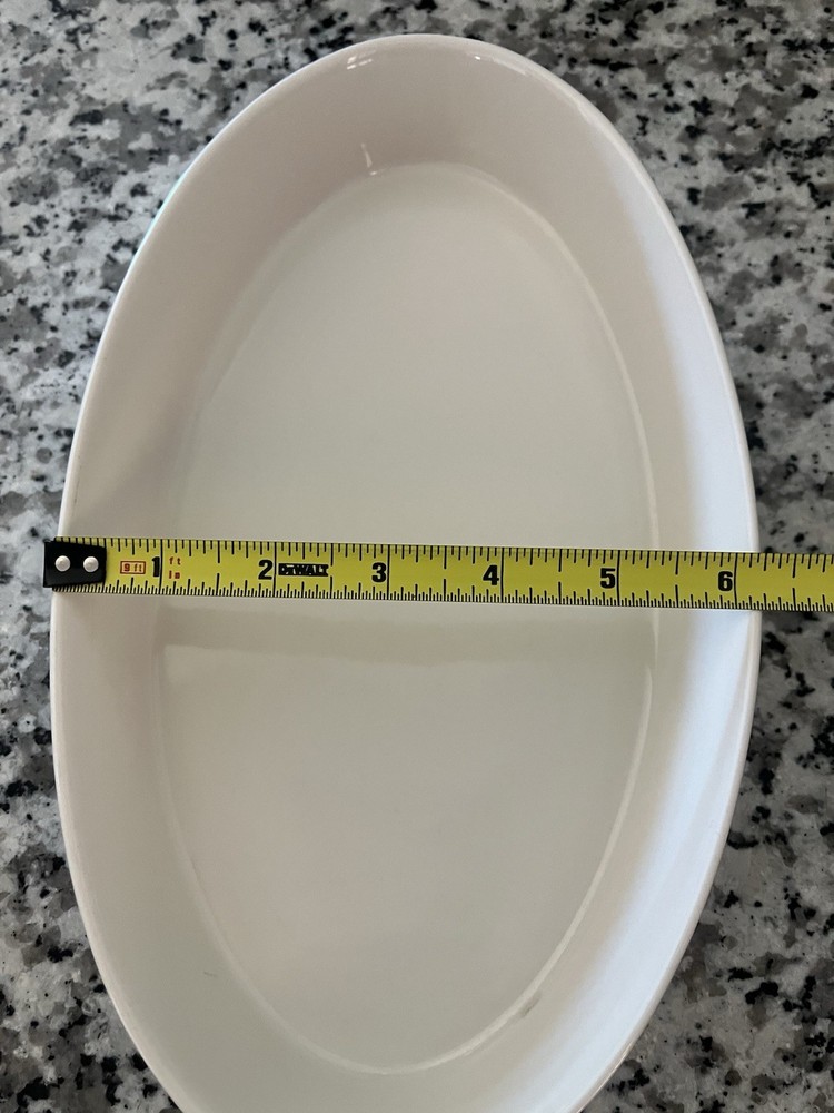 Spode Baking Days Blue & White Polka Dot Ceramic Oval Baker or Serving Dish