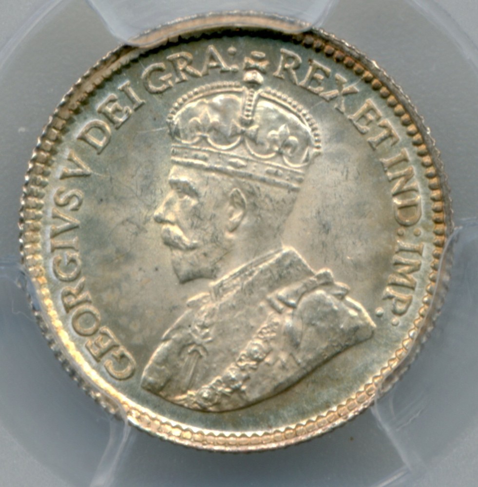 1914 Canada 5 Cents - GEM Uncirculated, PCGS MS66