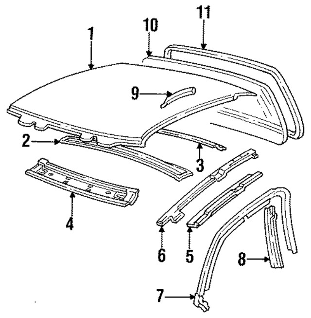 Genuine GM Roof Bow 22635570