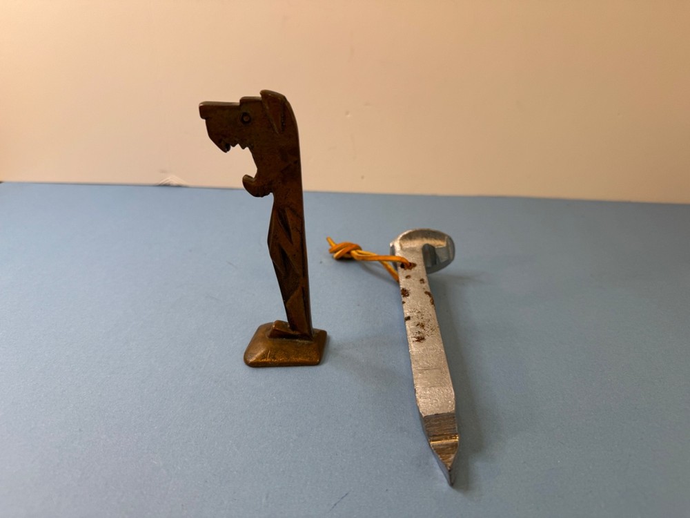 Railway Spike and a Dog Bottle Opener