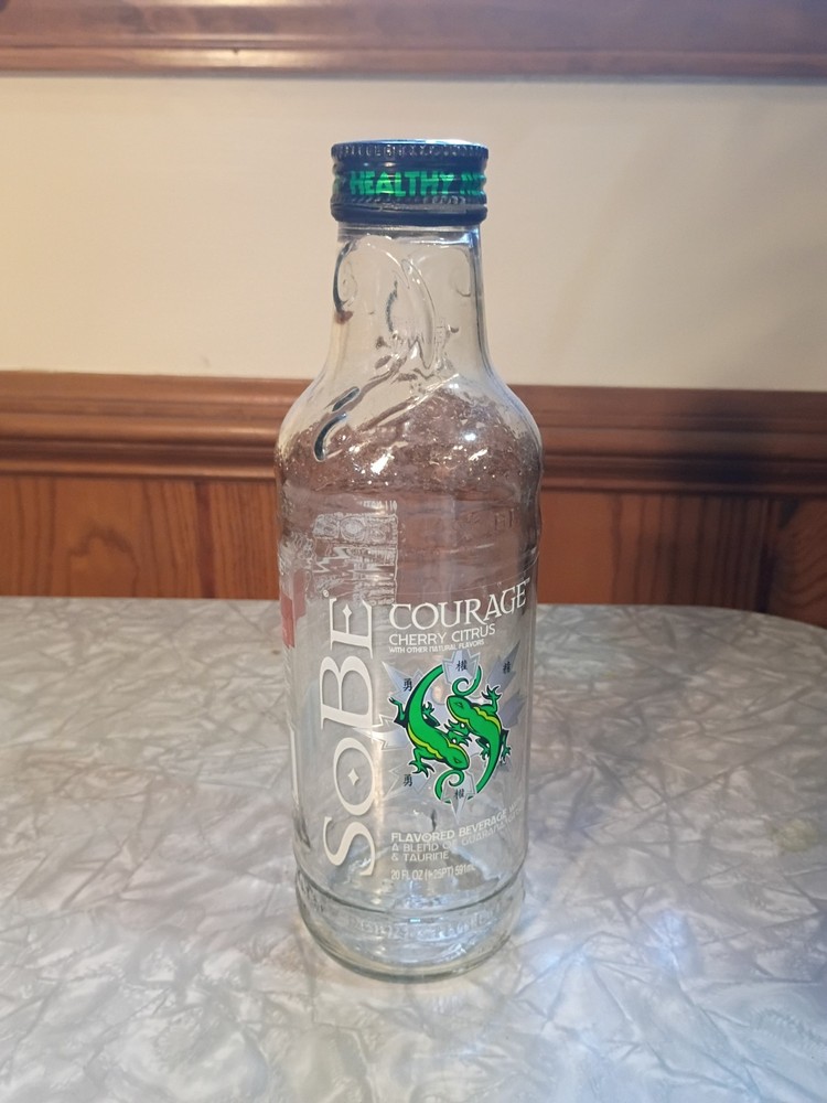 Vintage SoBe Bottle Courage Cherry Citrus 2005 20 FL OZ *Empty*