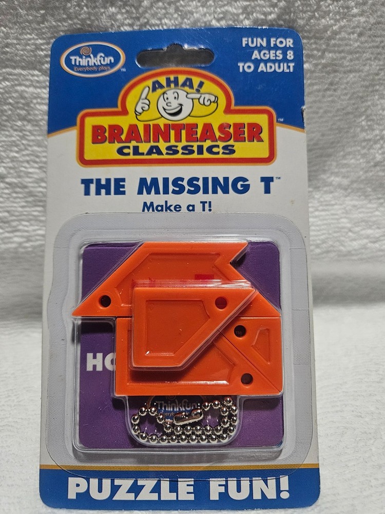 THINK FUN AHA BRAINTEASER CLASSICS THE MISSING ''T'' 2003 NEW