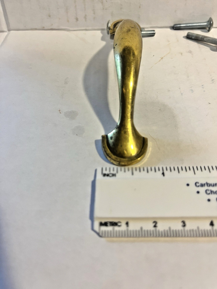 Vintage Brass Drawer, Cabinet Pull, pair w/screws