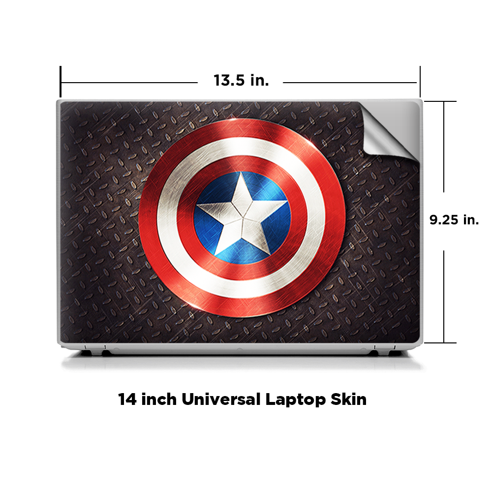 Universal Laptop Skins Wrap for 14" - Capt. Amer.