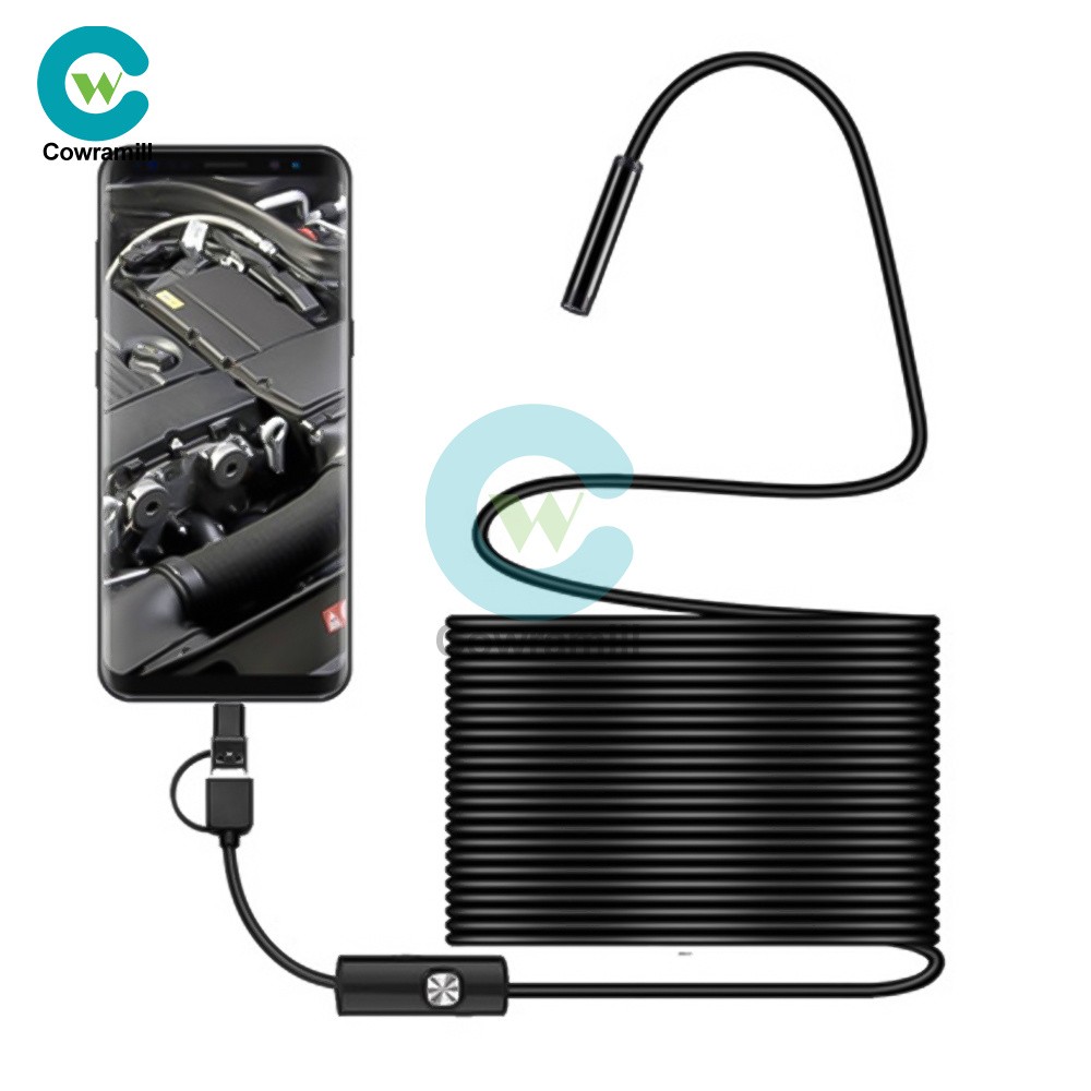 6LED HD Snake Endoscope Borescope Inspection Camera Scope for USB Android PC