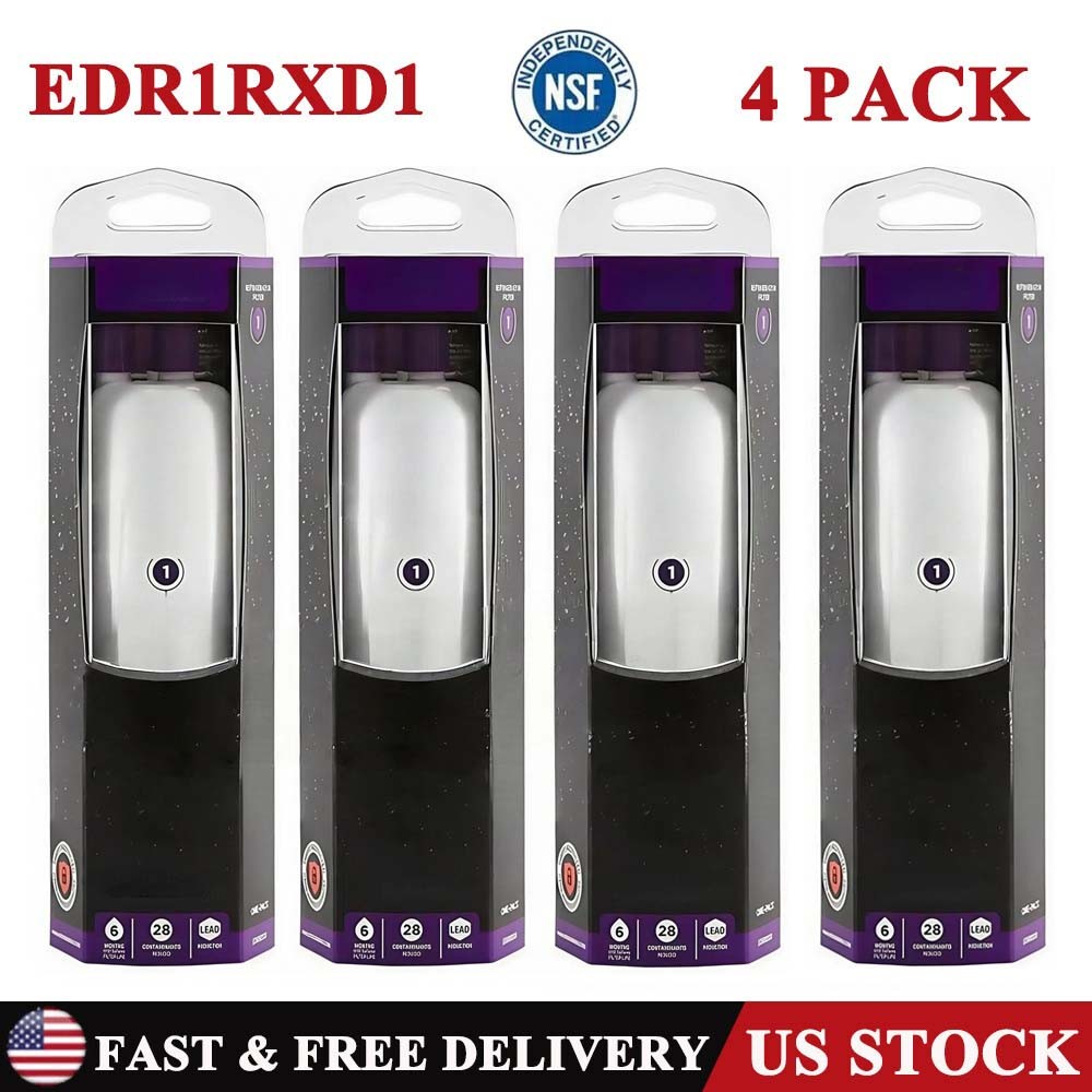 4 PACK ΕDR1RXD1 Refrigerator Water Filter 1 Replacement US Sealed NEW US Ship