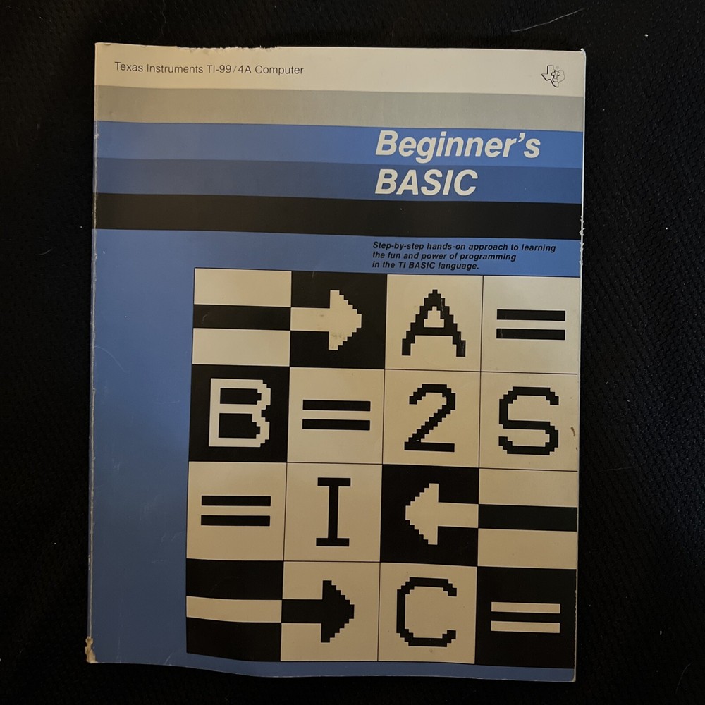 TI99/4A Programmers Reference, Beginners Basic, TI Games Books & Teach Cassettes